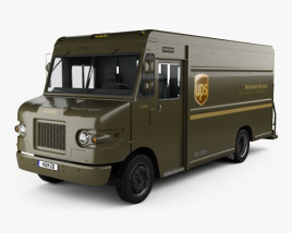 International 1552SC P70 UPS Truck 2015 Modelo 3D