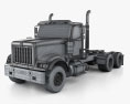 International HX520 트랙터 트럭 2020 3D 모델  wire render