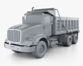 International HX615 Camion Benne 2020 Modèle 3d clay render