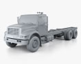 International 4900 底盘驾驶室卡车 2013 3D模型 clay render