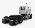 International 9200 Day Cab Tractor Truck 2015 3d model back view