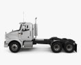 International 9200 Day Cab Tractor Truck 2015 3d model side view