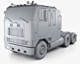 International 9600 トラクター・トラック 1994 3Dモデル clay render