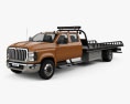 International CV Crew Cab Rollback Truck 2021 3D модель