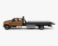International CV Crew Cab Rollback Truck 2021 Modelo 3d vista lateral