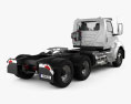 International RH Day Cab Camión Tractor 2024 Modelo 3D vista trasera