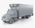 International Durastar 4300 Refrigerator Truck 2014 3d model clay render