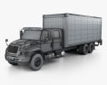 International Durastar Crew Cab Box Truck 2020 3d model wire render