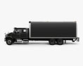 International Durastar Crew Cab Box Truck 2020 3d model side view