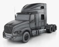 International LT 트랙터 트럭 2024 3D 모델  wire render