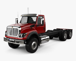 3D model of International HV613 Day Cab Chassis Truck 3-axle 2023