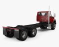 International HV613 Day Cab Chassis Truck 3-axle 2023 3d model back view