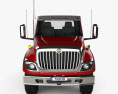 International HV613 Day Cab 底盘驾驶室卡车 3轴 2023 3D模型 正面图