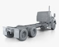 International HV613 Day Cab Chassis Truck 3-axle 2023 3d model