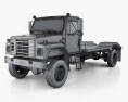 International S1900 Flatbed Truck 1986 Modello 3D wire render