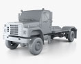 International S1900 Flatbed Truck 1986 Modello 3D clay render