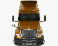 International LT 73 Hi-Rise Sleeper Cab Camion Tracteur 3 essieux 2024 Modèle 3d vue frontale