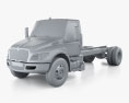 International MV Chassis Truck 2023 3d model clay render
