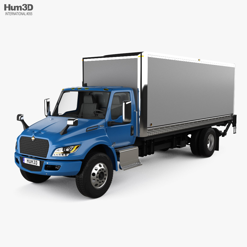 International eMV Box Truck 2024 3D model