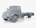 International eMV Chassis Truck 2024 3d model clay render