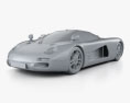 Isdera Silver Arrow C112i プロトタイプの 2002 3Dモデル clay render