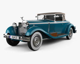 3D model of Isotta Fraschini Tipo 8A cabriolet 1924