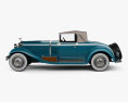 Isotta Fraschini Tipo 8A cabriolet 1924 3D-Modell Seitenansicht