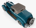 Isotta Fraschini Tipo 8A 敞篷车 1924 3D模型 顶视图