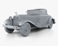 Isotta Fraschini Tipo 8A カブリオレ 1924 3Dモデル clay render