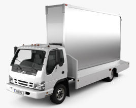 Isuzu NPR Mobile Billboard Truck 2011 3D модель