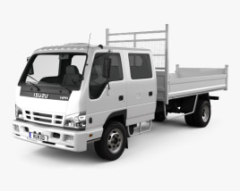 Isuzu NPR Tipper Van Truck 2014 3D-Modell