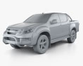 Isuzu D-Max Cabina Doppia 2014 Modello 3D clay render