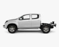 Isuzu D-Max Double Cab Chassis 2014 3d model side view