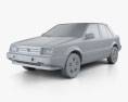 Isuzu Gemini (PF60) 轿车 1979 3D模型 clay render