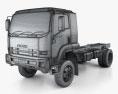Isuzu FTS 800 Cabine Simple Camion Châssis 2017 Modèle 3d wire render