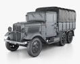 Isuzu Type 94 Truck 1934 Modelo 3D wire render