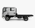 Isuzu NPS 300 Crew Cab Chassis Truck 2019 3d model side view