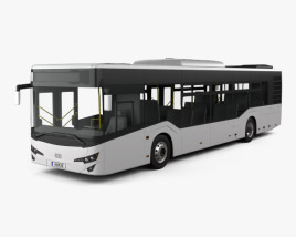 3D model of Isuzu Citiport bus 2015