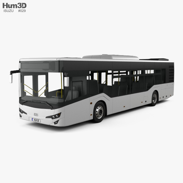 Isuzu Citiport 버스 2015 3D 모델 