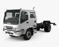 Isuzu FTR 800 Crew Cab Вантажівка шасі 2003 3D модель