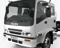 Isuzu FTR 800 Crew Cab Chassis Truck 2003 3d model