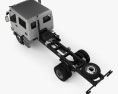 Isuzu FTR 800 Crew Cab 底盘驾驶室卡车 2003 3D模型 顶视图
