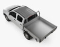 Isuzu D-Max Doppelkabine Alloy Tray SX 2020 3D-Modell Draufsicht