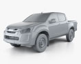 Isuzu D-Max Double Cab Ute SX 2020 3d model clay render