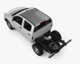 Isuzu D-Max Double Cab Chassis SX 2020 3d model top view