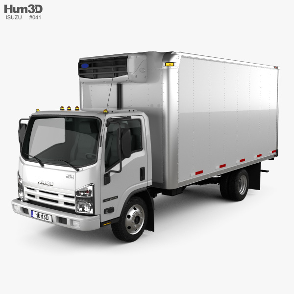 Isuzu NRR Refrigerator Truck 2017 3D model