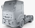 Isuzu Giga Camion Trattore 2 assi 2015 Modello 3D clay render