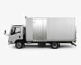 Isuzu Elf Box Truck 2021 Modello 3D vista laterale