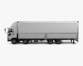 Isuzu Giga 箱式卡车 4轴 2021 3D模型 侧视图