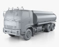 Isuzu FVM Tanker Truck 2021 3d model clay render